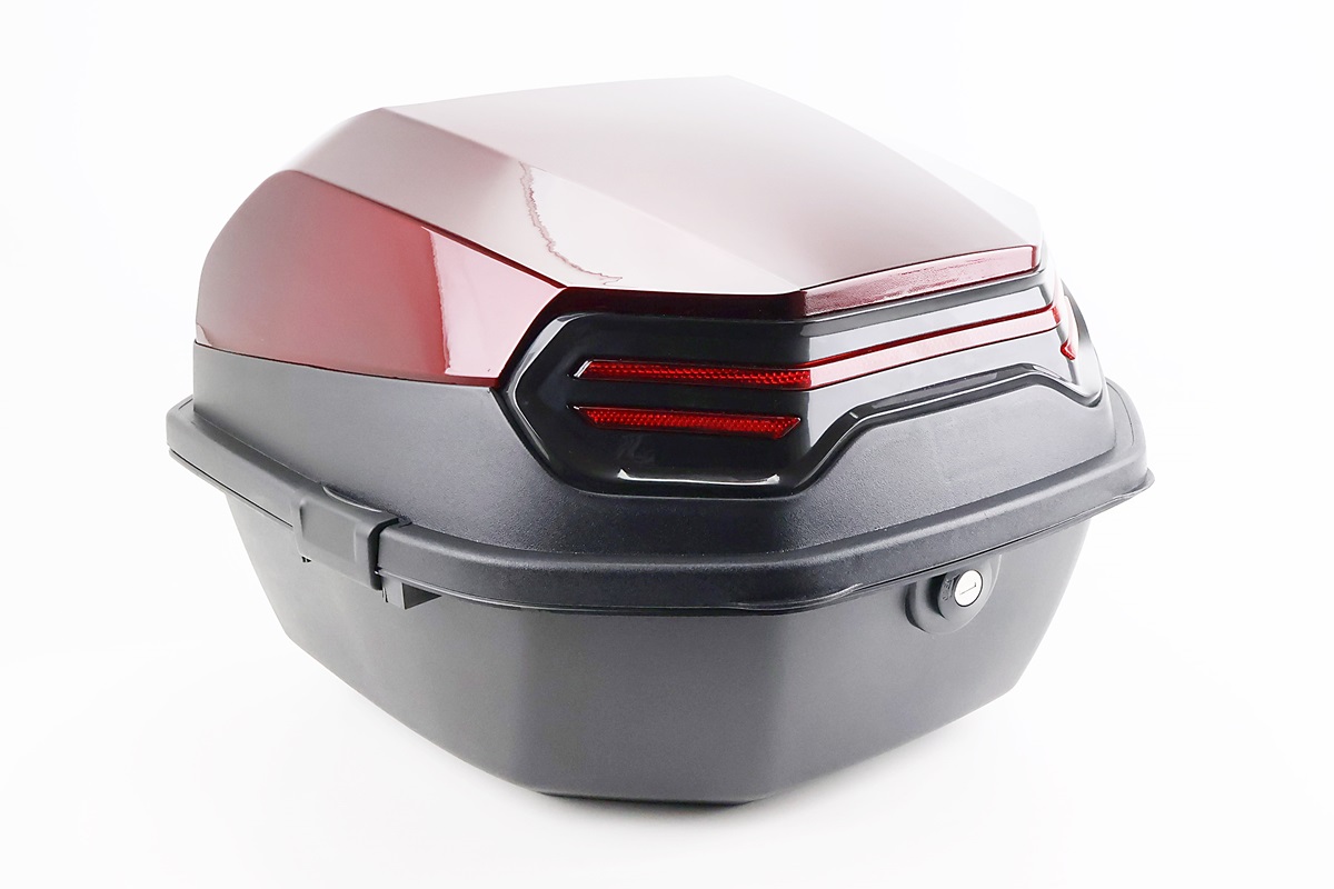 Кофр средний (пластмассовый) 410*410*290мм, бордовый