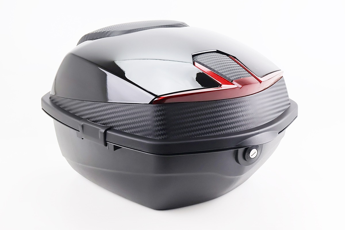 Кофр средний (пластмассовый) 430*400*290мм, чёрный с вставкой 