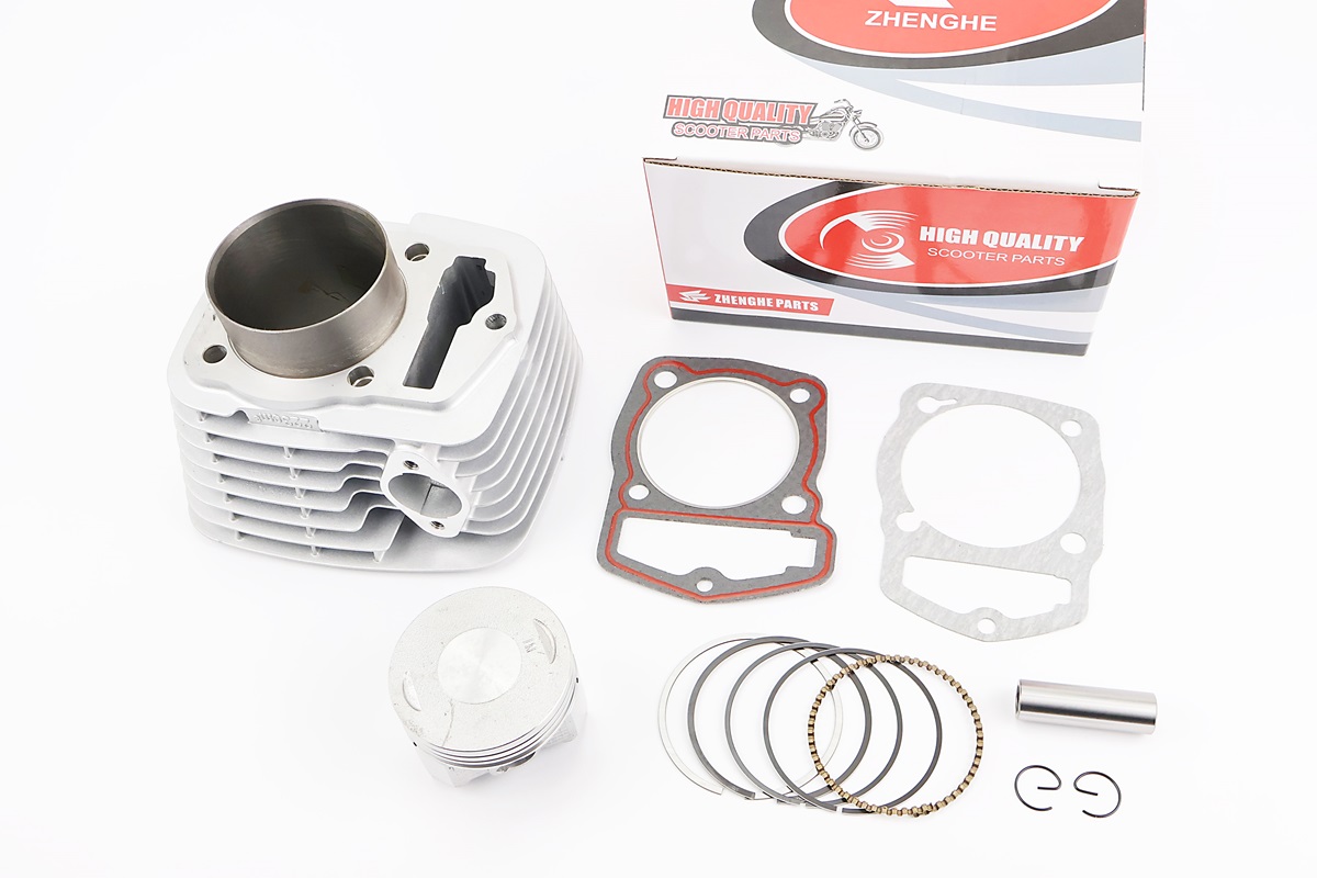 Цилиндр к-кт (цпг) CB250cc 65,5мм (высота цилиндра 82/107мм, палець 15мм)